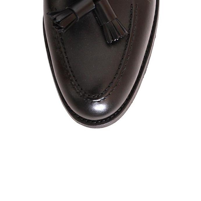 CROCKETT&JONESクロケット＆ジョーンズ　CAVENDISH3/キャベンディッシュ3　 ブラック　タッセルローファー　カーフレザーの画像