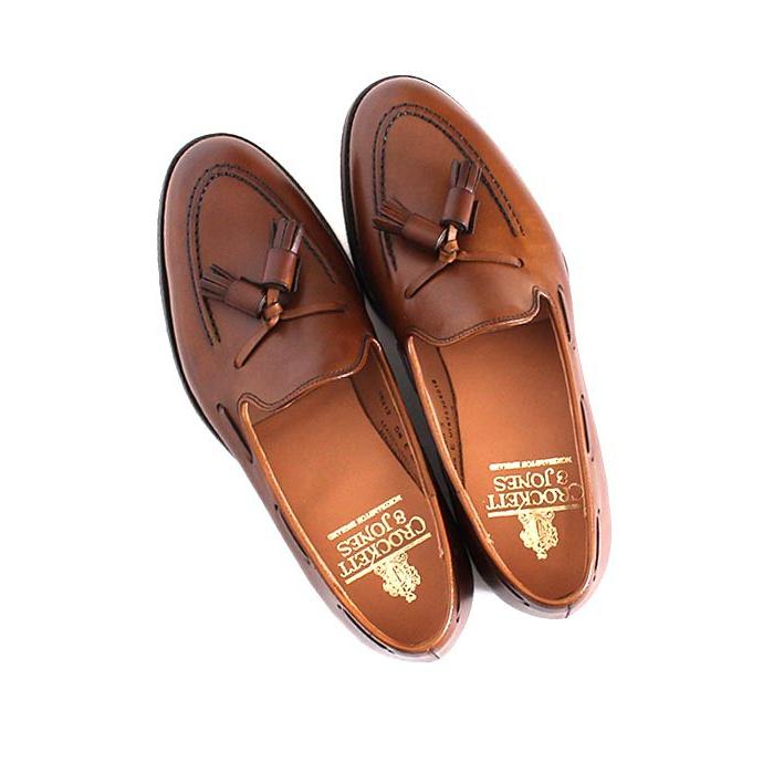 美品Crockett & Jones CAVENDISH3 ブラウン7E 極美品】キャベンディッシュ3 7E CROCKETT&JONES ブラウン