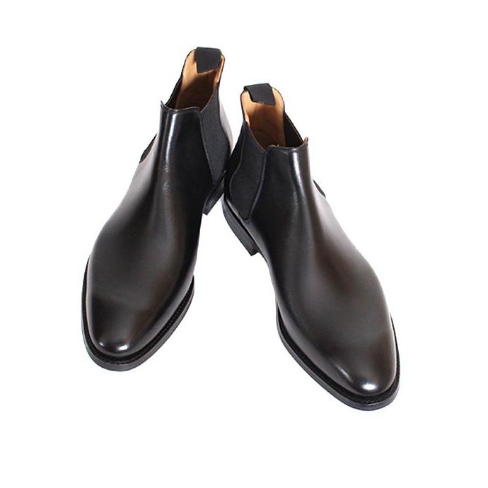 CROCKETT&JONESクロケット＆ジョーンズ　CHELSEA14/チェルシー14　ブラック　チェルシーブーツ　サイドゴアブーツ　シティソール　スムースレザーの画像