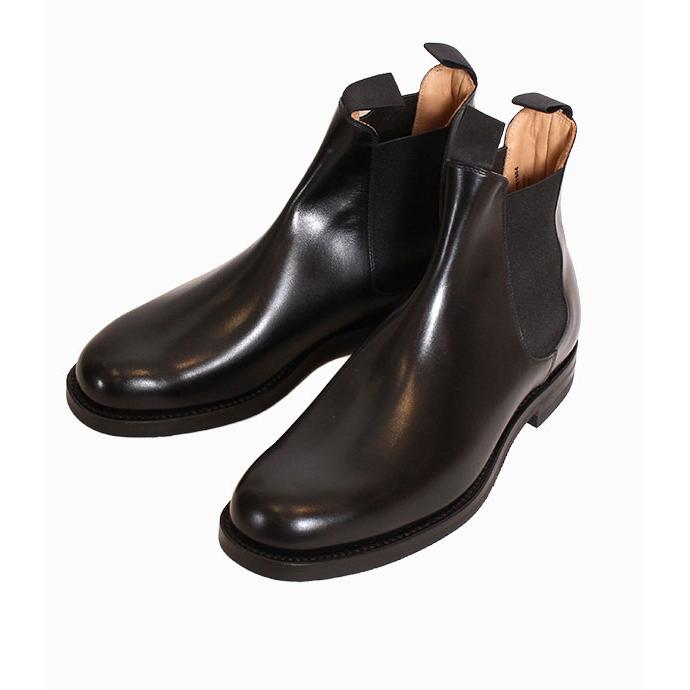 CROCKETT&JONESクロケット＆ジョーンズ　CHELSEA21/チェルシー21　ブラック　チェルシーブーツ　サイドゴアブーツ　ダイナイトソール　カーフレザーの画像