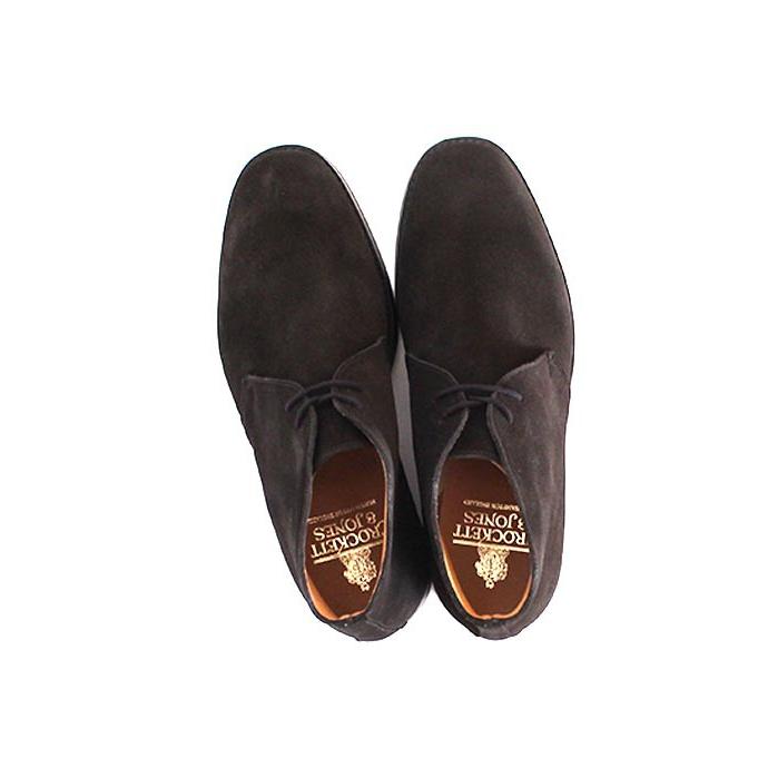 クロケットアンドジョーンズ　チャートシー　ブラックスエード　サイズ8 CROCKETT&JONES / CHERTSEY スエード チャッカブーツ（ドレス