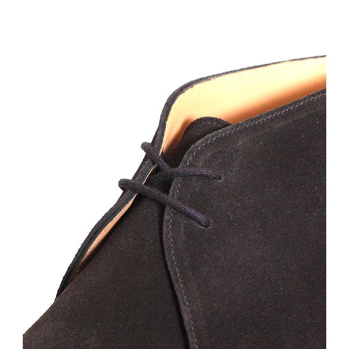 CROCKETT&JONESクロケット＆ジョーンズ　CHERTSEY/チャートシー　ブラック　チャッカブーツ　スエードレザーの画像