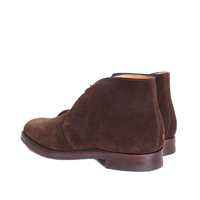 CROCKETT&JONESクロケット＆ジョーンズ　CHERTSEY/チャートシー　ダークブラウン　チャッカブーツ　スエードレザーの画像