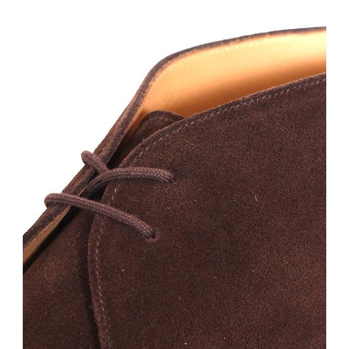 CROCKETT&JONESクロケット＆ジョーンズ　CHERTSEY/チャートシー　ダークブラウン　チャッカブーツ　スエードレザーの画像