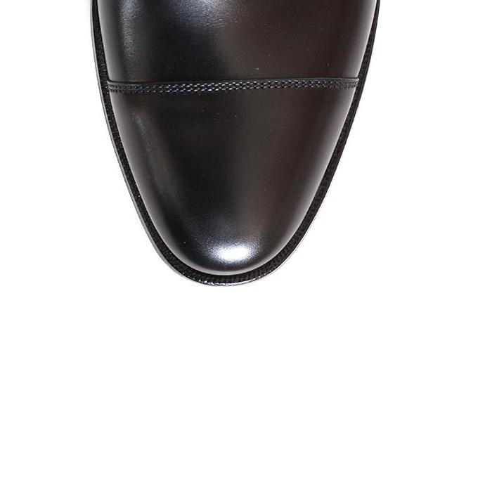 CROCKETT&JONESクロケット＆ジョーンズ　CONNAUGHT2/コノート2　 ブラック　ストレートチップ　キャップトゥ　内羽根　カーフレザーの画像