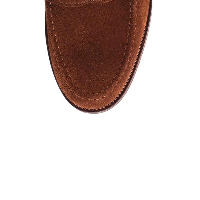 CROCKETT&JONESクロケット＆ジョーンズ　HARVARD2/ハーバード2　 スナッフブラウン　コインローファー　スリッポン　スエードの画像
