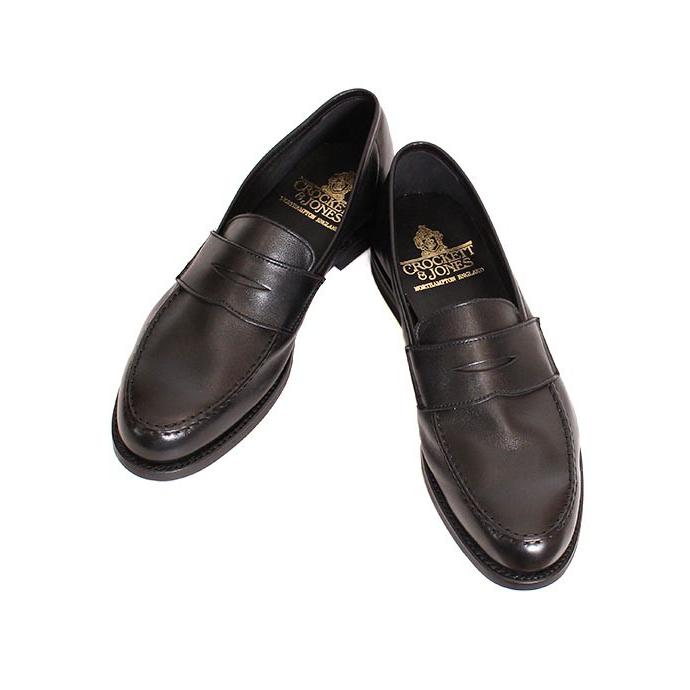 CROCKETT&JONESクロケット＆ジョーンズ　HARVARD2/ハーバード2　 ブラック　コインローファー　シティソール　ミルドカーフレザーの画像