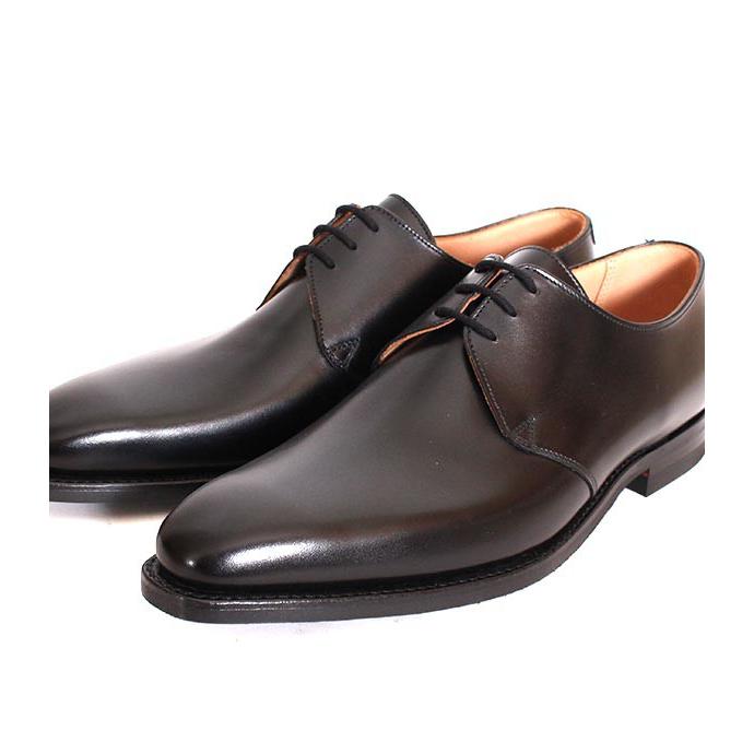 CROCKETT&JONESクロケット＆ジョーンズ　HIGHBURY/ハイバリー　 ブラック　プレーントゥシューズ　ダービーシューズ　シティソール　カーフレザーの画像