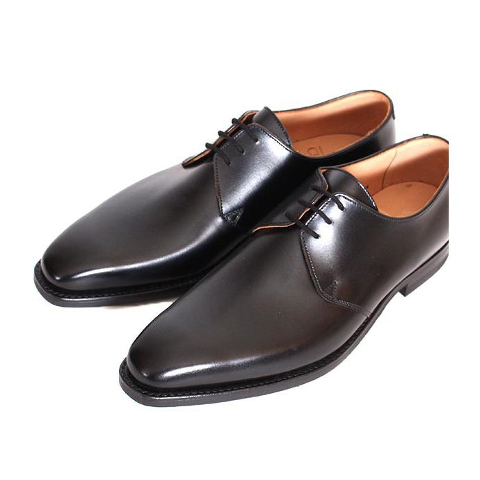CROCKETT&JONESクロケット＆ジョーンズ　HIGHBURY/ハイバリー　 ブラック　プレーントゥシューズ　ダービーシューズ　シティソール　カーフレザーの画像