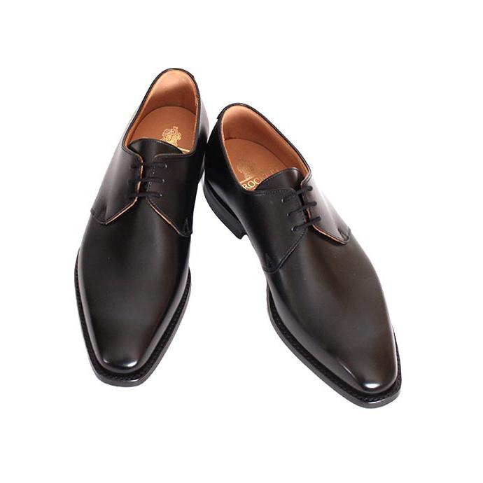 CROCKETT&JONESクロケット＆ジョーンズ　HIGHBURY/ハイバリー　 ブラック　プレーントゥシューズ　ダービーシューズ　シティソール　カーフレザーの画像