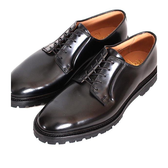 CROCKETT&JONESクロケット＆ジョーンズ　LANARK3/ラナーク3　 ブラック　プレーントゥ　ポストマンシューズ　キャバリーカーフの画像
