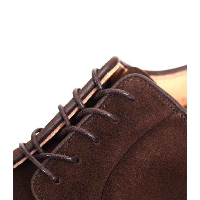 CROCKETT&JONESクロケット＆ジョーンズ　LANARK3/ラナーク3　 ダークブラウン　プレーントゥ　ポストマンシューズ　スエードの画像