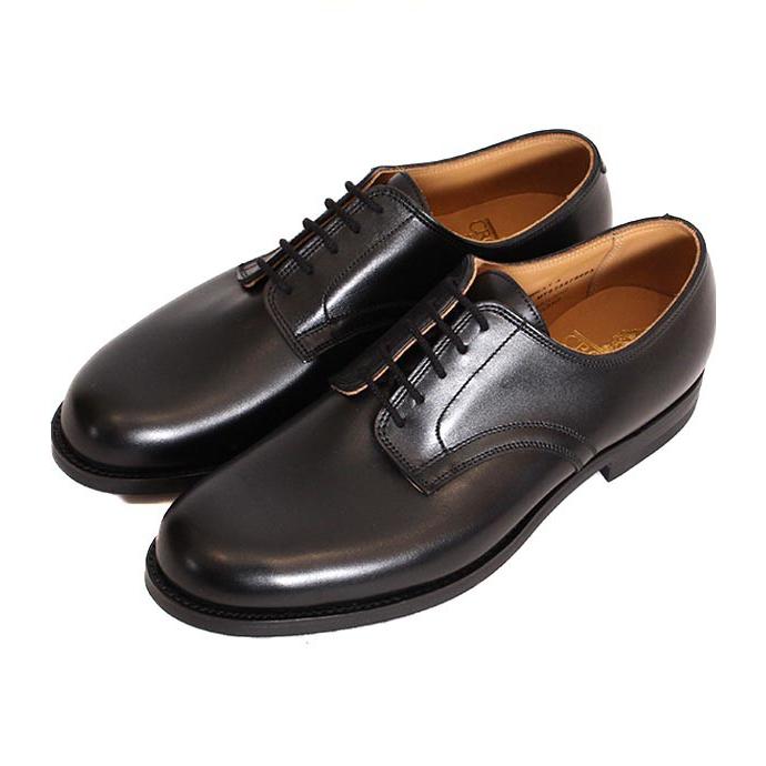 CROCKETT&JONESクロケット＆ジョーンズ　MIDHURST/ミッドハースト　 ブラック　プレーントゥシューズ　ワックスカーフレザー　ダイナイトソールの画像