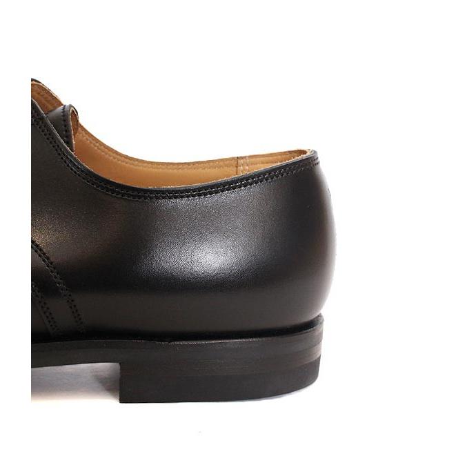 CROCKETT&JONESクロケット＆ジョーンズ　MIDHURST/ミッドハースト　 ブラック　プレーントゥシューズ　ワックスカーフレザー　ダイナイトソールの画像