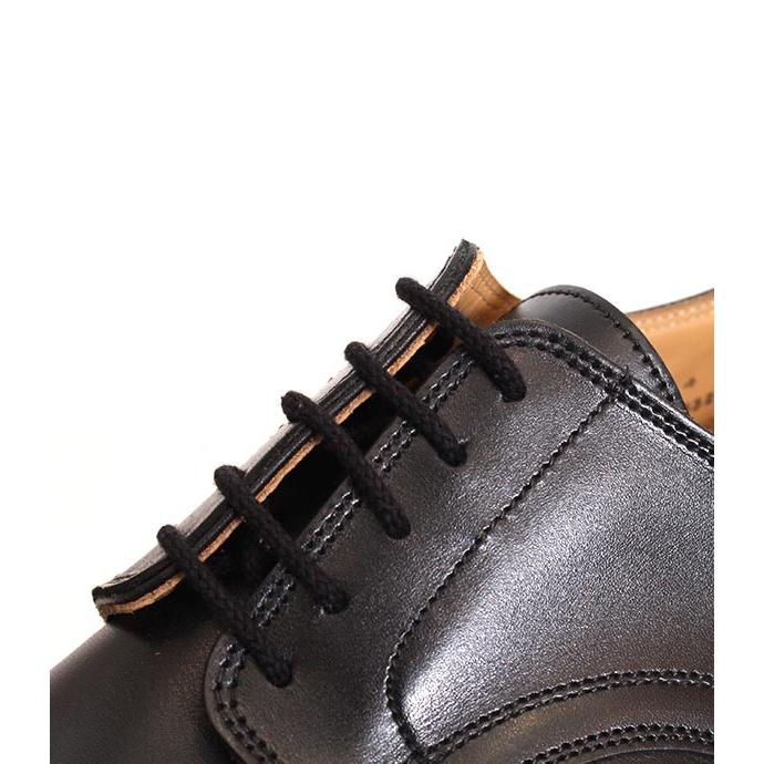 CROCKETT&JONESクロケット＆ジョーンズ　MIDHURST/ミッドハースト　 ブラック　プレーントゥシューズ　ワックスカーフレザー　ダイナイトソールの画像
