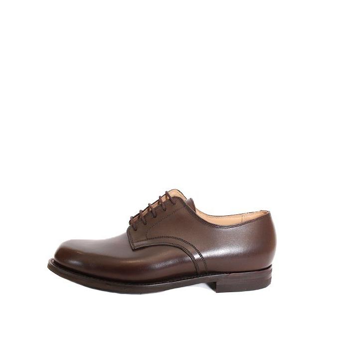 CROCKETT&JONESクロケット＆ジョーンズ　MIDHURST/ミッドハースト　 ダークブラウン　プレーントゥシューズ　ワックスカーフレザー　ダイナイトソール | CROCKETT&JONES