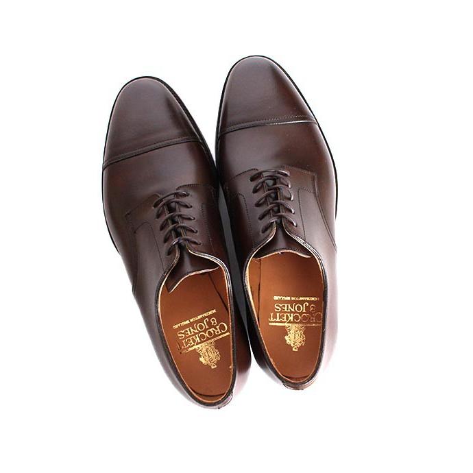 CROCKETT&JONESクロケット＆ジョーンズ　RIPON/リポン　 ダークブラウン　ストレートチップ　外羽根　カーフレザーの画像