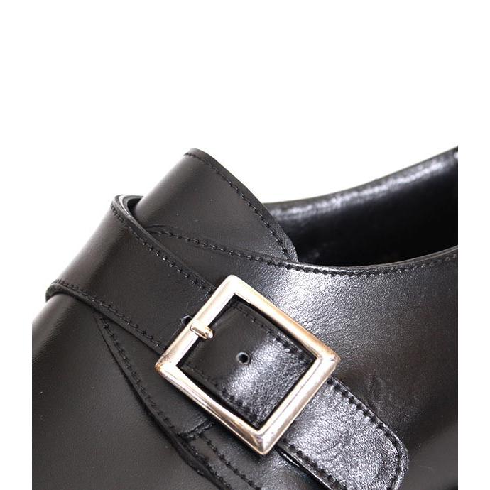 CROCKETT&JONESクロケット＆ジョーンズ　SAVILE4/サビル4　 ブラック　シングルモンクストラップ　カーフレザー　オークソールの画像