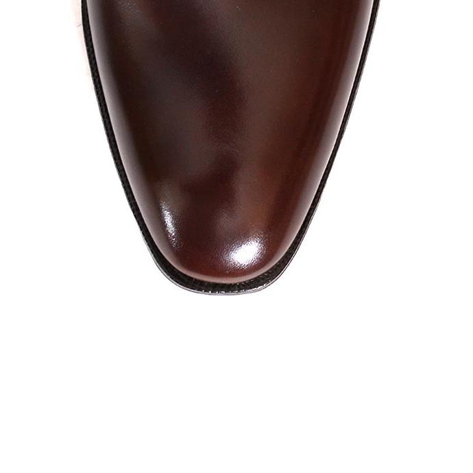 CROCKETT&JONESクロケット＆ジョーンズ　SAVILE4/サビル4　 ダークブラウン　シングルモンク　カーフレザー　オークソールの画像