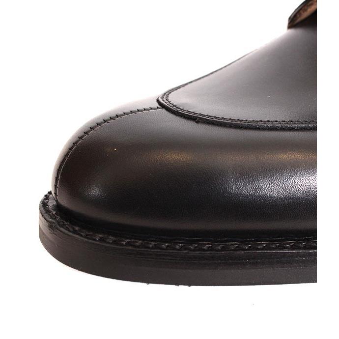 CROCKETT&JONESクロケット＆ジョーンズ　SHELTON5/シェルトン5　 ブラック　Uチップシューズ　ワックスカーフ　グッドイヤーウェルト製法の画像