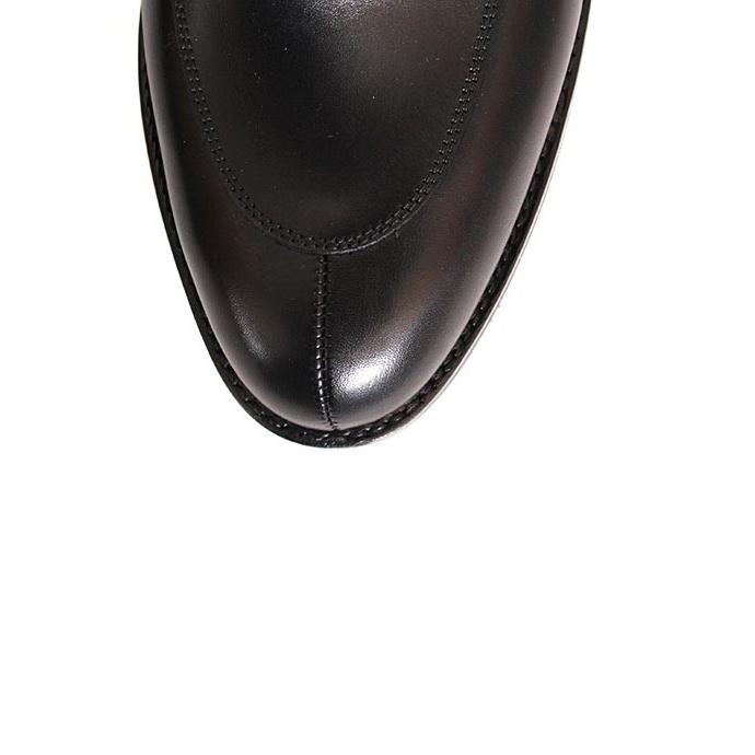 CROCKETT&JONESクロケット＆ジョーンズ　SHELTON5/シェルトン5　 ブラック　Uチップシューズ　ワックスカーフ　グッドイヤーウェルト製法の画像