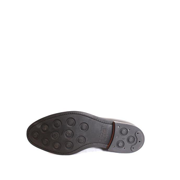 CROCKETT&JONESクロケット＆ジョーンズ　SHELTON5/シェルトン5　 ブラック　Uチップシューズ　ワックスカーフ　グッドイヤーウェルト製法の画像