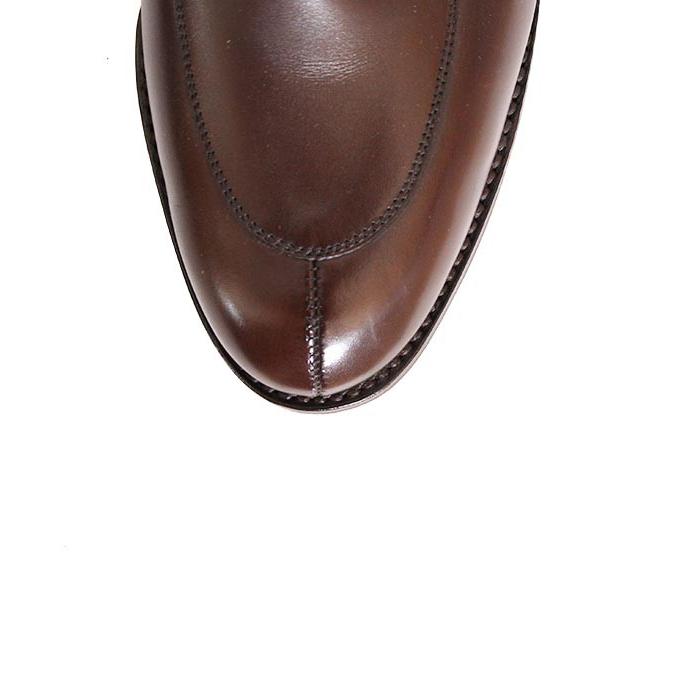 CROCKETT&JONESクロケット＆ジョーンズ　SHELTON5/シェルトン5　 ダークブラウン　Uチップシューズ　ワックスカーフ　グッドイヤーウェルト製法の画像