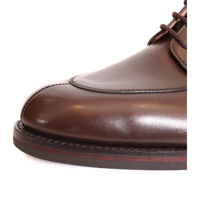 CROCKETT&JONESクロケット＆ジョーンズ　SHELTON5/シェルトン5　 ダークブラウン　Uチップシューズ　ワックスカーフ　グッドイヤーウェルト製法の画像