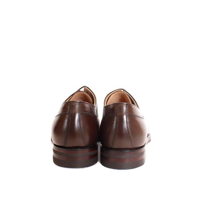 CROCKETT&JONESクロケット＆ジョーンズ　SHELTON5/シェルトン5　 ダークブラウン　Uチップシューズ　ワックスカーフ　グッドイヤーウェルト製法の画像