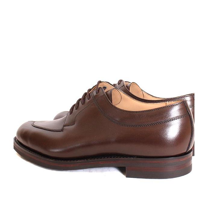 CROCKETT&JONESクロケット＆ジョーンズ　SHELTON5/シェルトン5　 ダークブラウン　Uチップシューズ　ワックスカーフ　グッドイヤーウェルト製法の画像