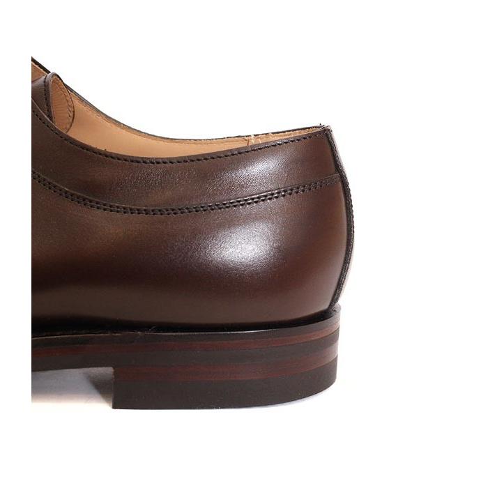 CROCKETT&JONESクロケット＆ジョーンズ　SHELTON5/シェルトン5　 ダークブラウン　Uチップシューズ　ワックスカーフ　グッドイヤーウェルト製法の画像