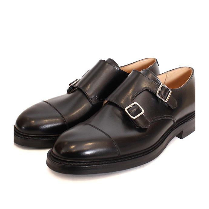 CROCKETT&JONESクロケット＆ジョーンズ　TAY3/テイ3　 ブラック　ダブルモンクストラップ　カーフレザー　ダイナイトソール　グッドイヤーウェルト製法の画像
