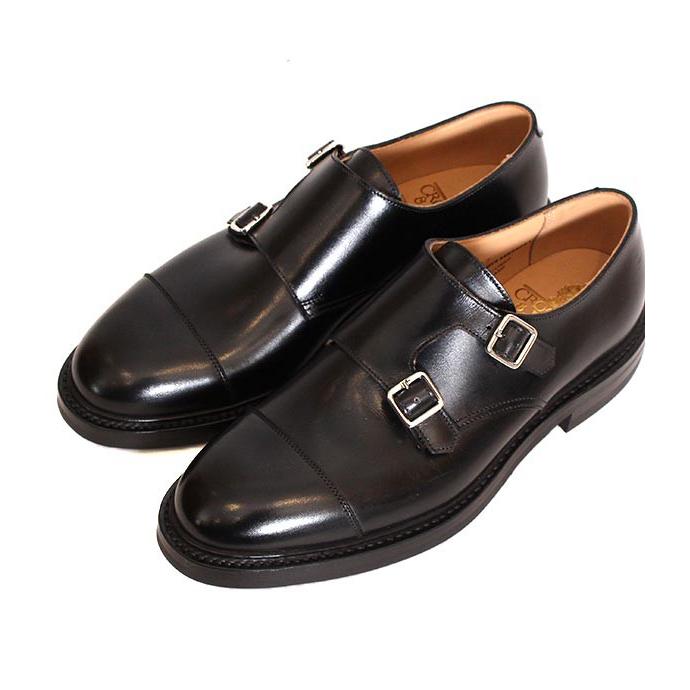 CROCKETT&JONESクロケット＆ジョーンズ　TAY3/テイ3　 ブラック　ダブルモンクストラップ　カーフレザー　ダイナイトソール　グッドイヤーウェルト製法の画像