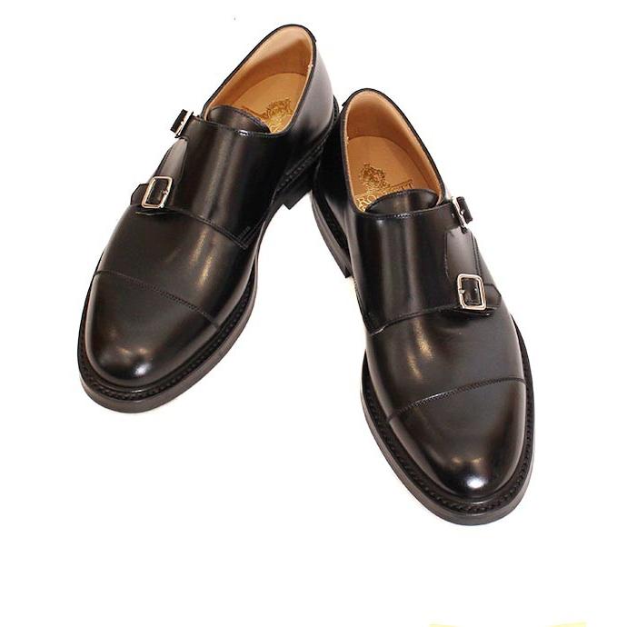 CROCKETT&JONESクロケット＆ジョーンズ　TAY3/テイ3　 ブラック　ダブルモンクストラップ　カーフレザー　ダイナイトソール　グッドイヤーウェルト製法の画像