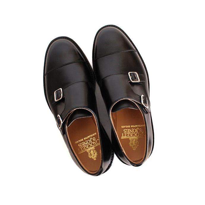 CROCKETT&JONESクロケット＆ジョーンズ　TAY3/テイ3　 ブラック　ダブルモンクストラップ　カーフレザー　ダイナイトソール　グッドイヤーウェルト製法の画像