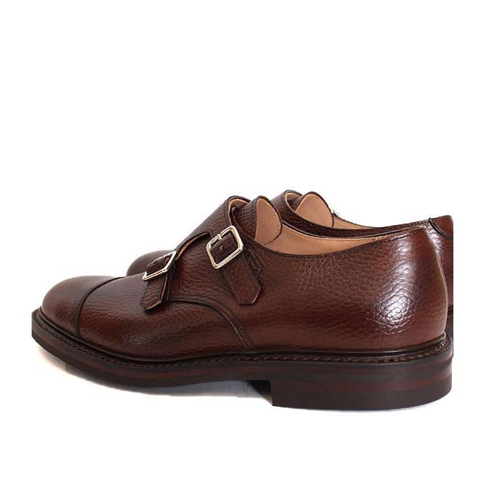 CROCKETT&JONESクロケット＆ジョーンズ　TAY3/テイ3　 ダークブラウン　ダブルモンクストラップ　グレインレザー　ダイナイトソールの画像