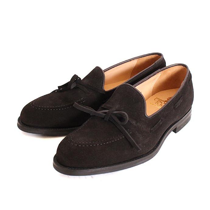CROCKETT&JONESクロケット＆ジョーンズ　wendover3/ウェンドーバー3　 ブラック　リボンローファー　スリッポン　グッドイヤーウェルト製法の画像