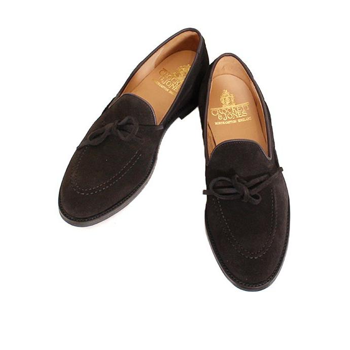 CROCKETT&JONESクロケット＆ジョーンズ　wendover3/ウェンドーバー3　 ブラック　リボンローファー　スリッポン　グッドイヤーウェルト製法の画像