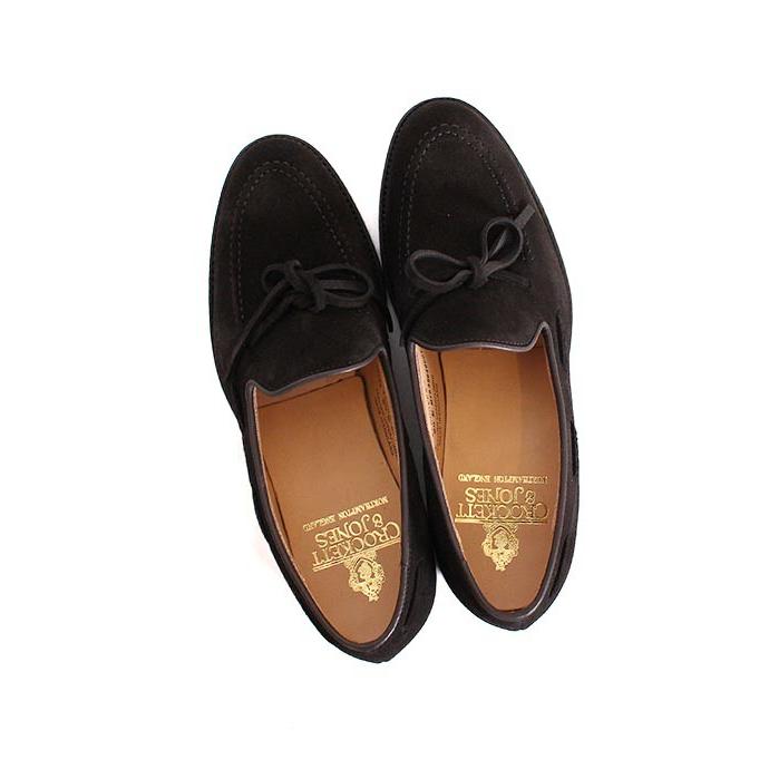 CROCKETT&JONESクロケット＆ジョーンズ　wendover3/ウェンドーバー3　 ブラック　リボンローファー　スリッポン　グッドイヤーウェルト製法の画像
