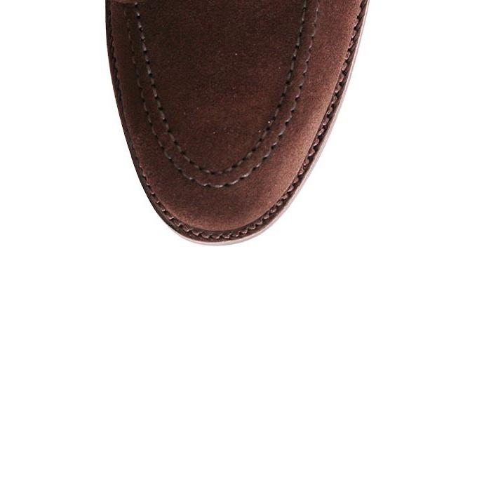 CROCKETT&JONESクロケット＆ジョーンズ　wendover3/ウェンドーバー3　 ダークブラウン　リボンローファー　スリッポン　グッドイヤーウェルト製法の画像