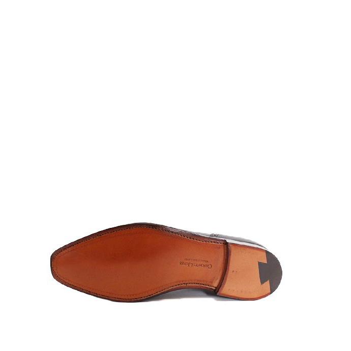 CROCKETT&JONESクロケット＆ジョーンズ　WESTBOURNE/ウエストボーン　 ブラック　パンチドキャップトゥ　カーフレザー　レザーソール　グッドイヤーウェルトの画像