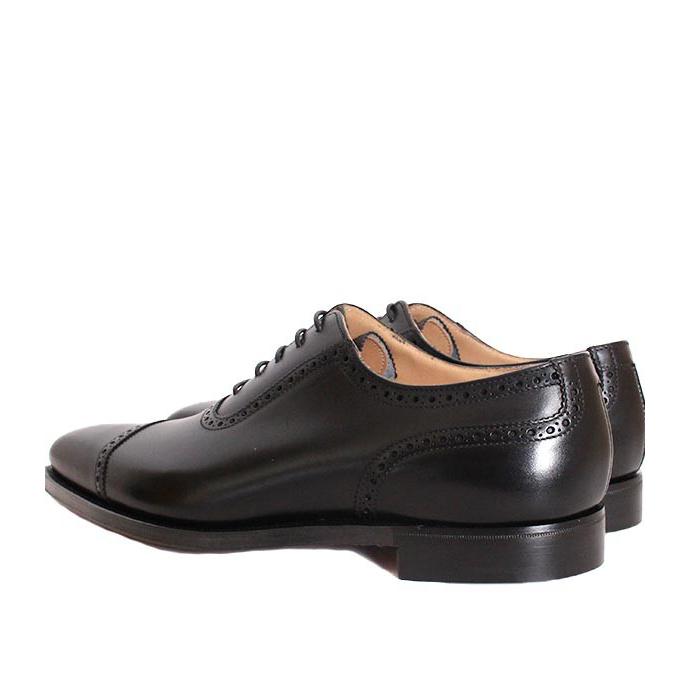 CROCKETT&JONESクロケット＆ジョーンズ　WESTBOURNE/ウエストボーン　 ブラック　パンチドキャップトゥ　カーフレザー　レザーソール　グッドイヤーウェルトの画像