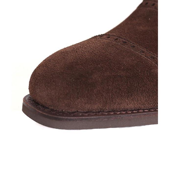 CROCKETT&JONESクロケット＆ジョーンズ　WESTBOURNE/ウエストボーン　 ダークブラウン　パンチドキャップトゥ　スエードレザー　グッドイヤーウェルトの画像