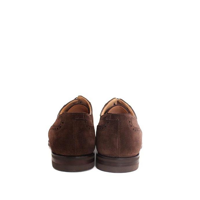 CROCKETT&JONESクロケット＆ジョーンズ　WESTBOURNE/ウエストボーン　 ダークブラウン　パンチドキャップトゥ　スエードレザー　グッドイヤーウェルトの画像