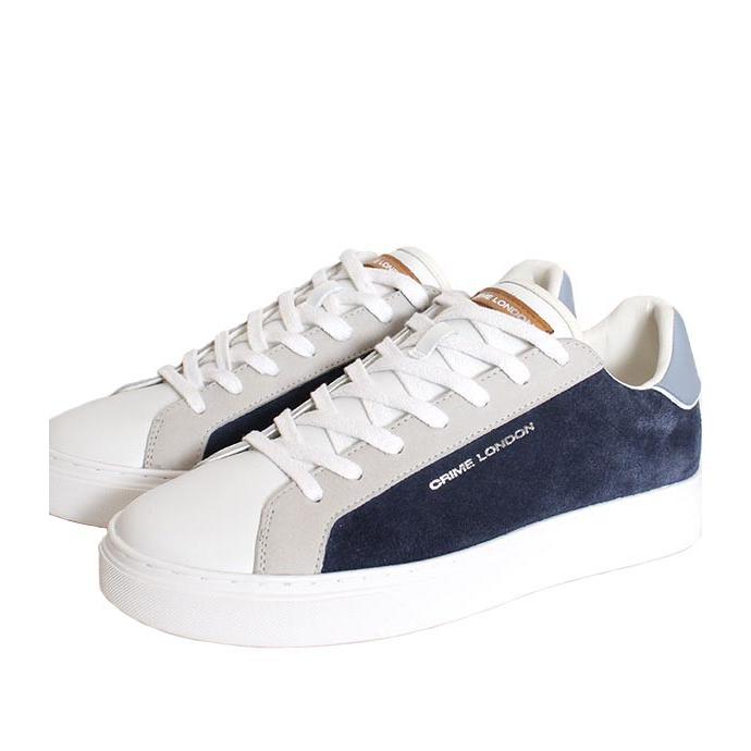 セール/SALE　CRIME LONDON/クライムロンドン　BLADE　ネイビー　レザースニーカー　レースアップスニーカー　スエード×スムースレザー |  | 03