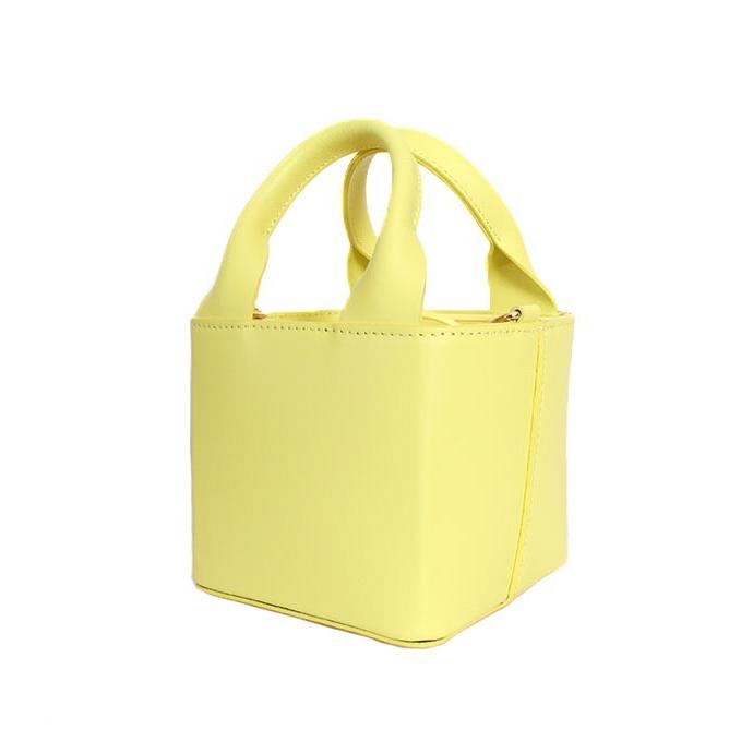 希少モデル　DATE/デイト　CUBO BAG　イエロー　ショルダーバッグ　ハンドバッグ　スムースレザー | D.A.T.E. | 03
