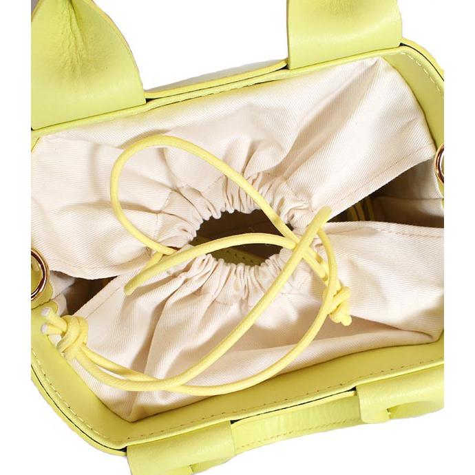 希少モデル　DATE/デイト　CUBO BAG　イエロー　ショルダーバッグ　ハンドバッグ　スムースレザー | D.A.T.E. | 05