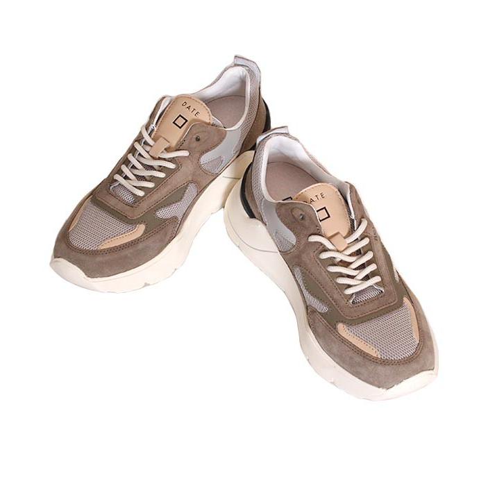 セール/SALE　レディース　DATE/デイト　FUGA　グレーベージュ　ダッドスニーカー　レザースニーカー　レースアップスニーカー　レザー×メッシュ | D.A.T.E. | 05