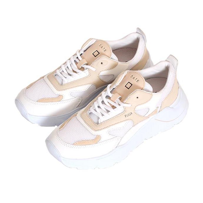D.A.T.E. レディース DATE/デイト FUGA ホワイト×ベージュ ダッド