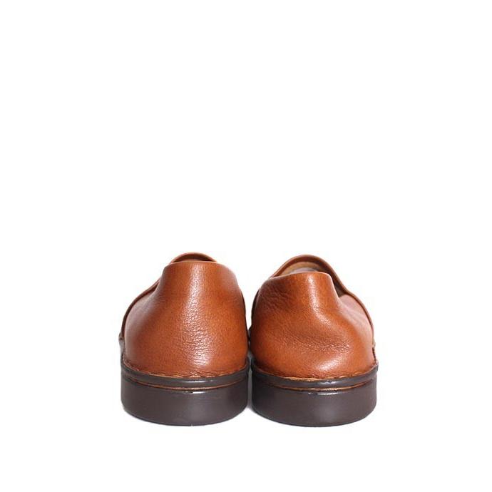 再入荷 HIMALAYAヒマラヤ 7950 ブラウン スリッポン レザーシューズ 